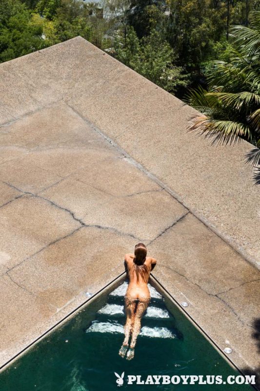 Gia Marie, Playboy Playmate of the Month November nude at the Sheats-Goldstein house. Malibu Beauty by Josh Ryan.