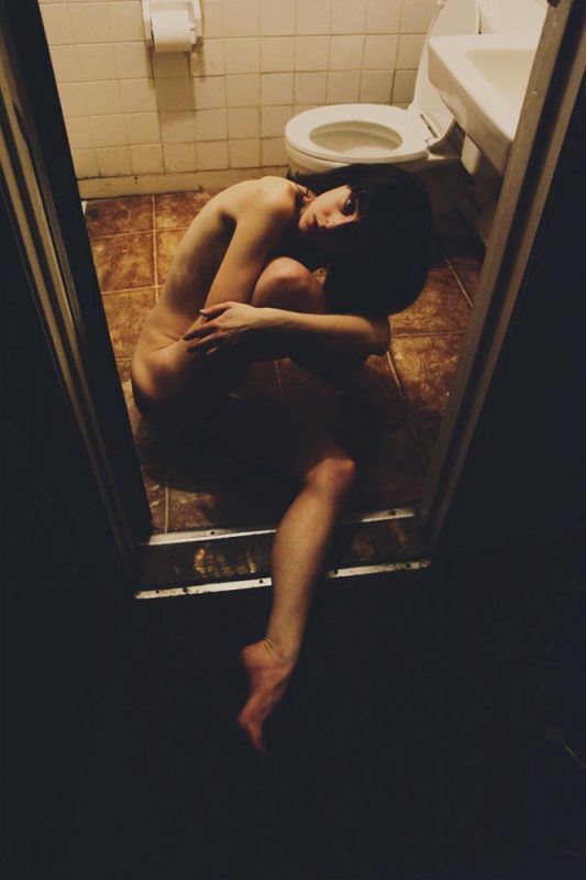 Bathroom nude. A nude girl photographed by Limir Smath.