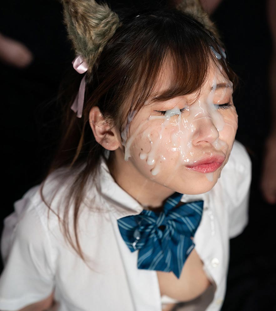 Nagi Tsukino Uses Her Sperm Covered Body to Make You Cum. Uncensored Facial Bukkake with a Japanese Cosplay girl masturbating while receiving 24 cumshots on her face.